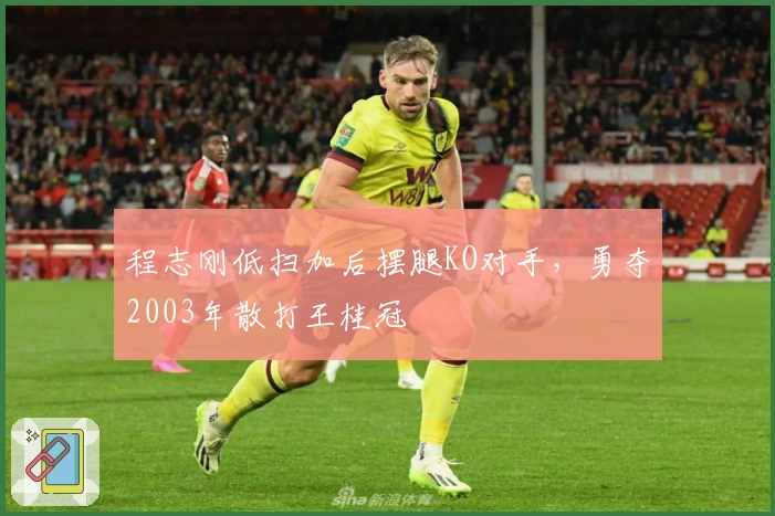 程志刚低扫加后摆腿KO对手，勇夺2003年散打王桂冠